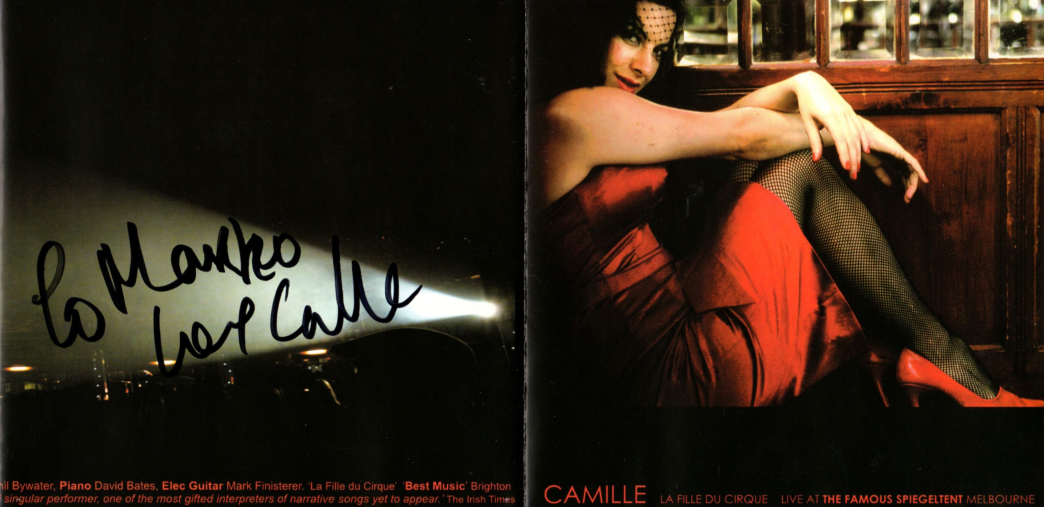 (Signed) Camille O'Sullivan - La Fille Du Cirque [20 May 2006 Brighton]