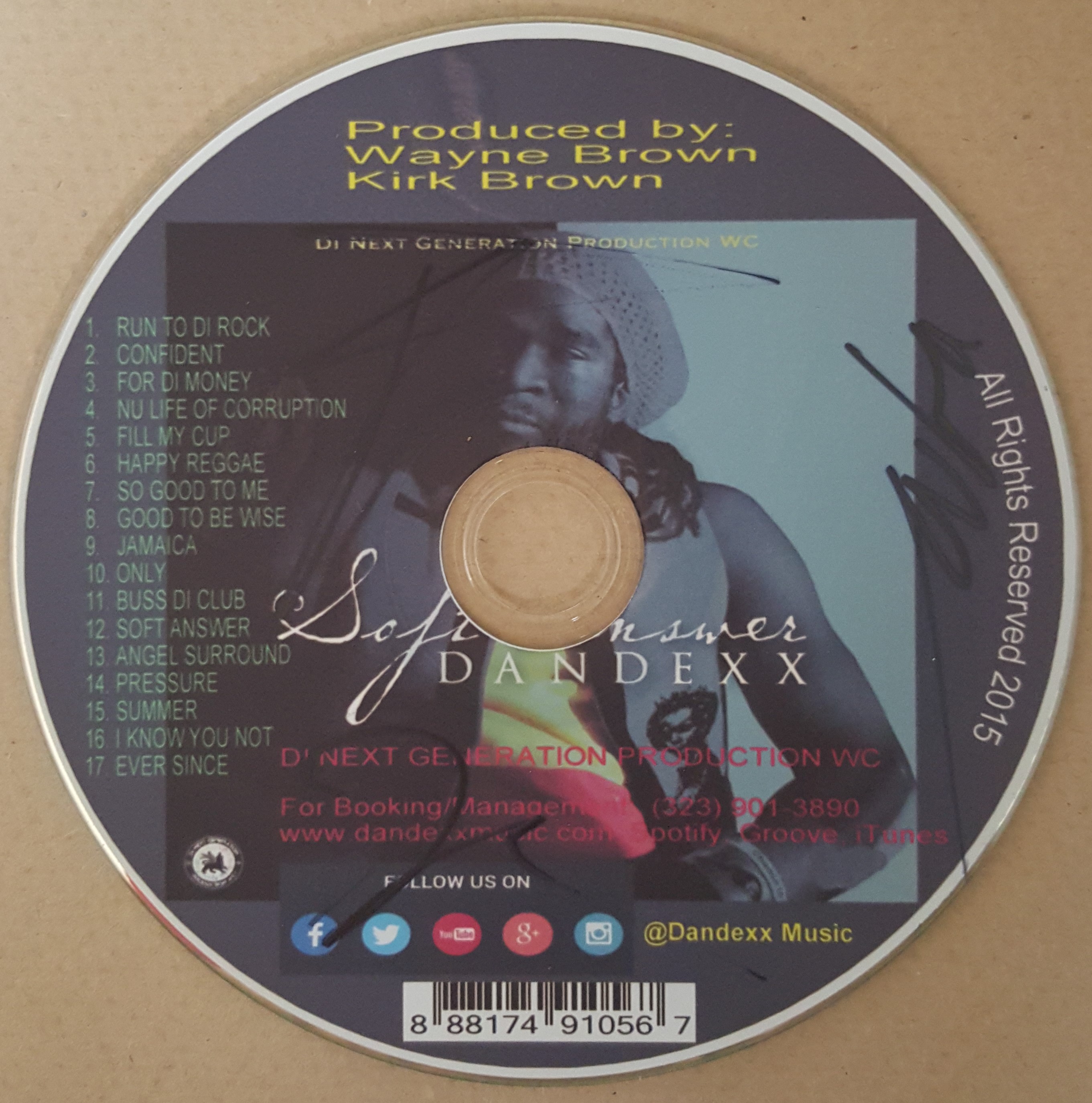 Dandexx - Soft Answer (signed copy) 2016