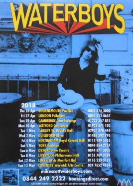 The Waterboys - Out of all this Blue UK tour 2018