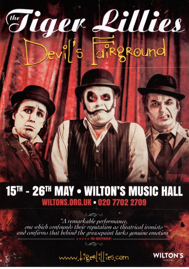 The Tiger Lillies - Devils Fairground flyer front