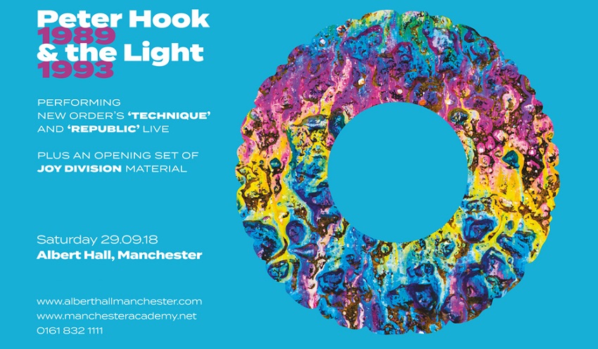 Peter Hook &amp; the Light - Technique-Substance Poster 2018 tour