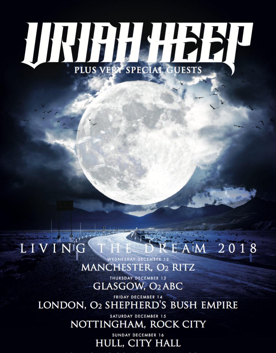 Uriah Heep - Living the Dream UK dates 2018